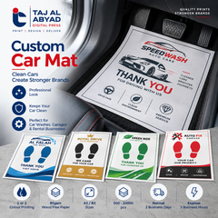 Custom Car Mat Printing – 4 Color, 100gsm Wood Free Paper