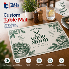 Table Mat – 1 or 2 Color, Kraft Brown 100gsm
