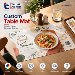 Table Mat – 4 Color, Glossy 90gsm
